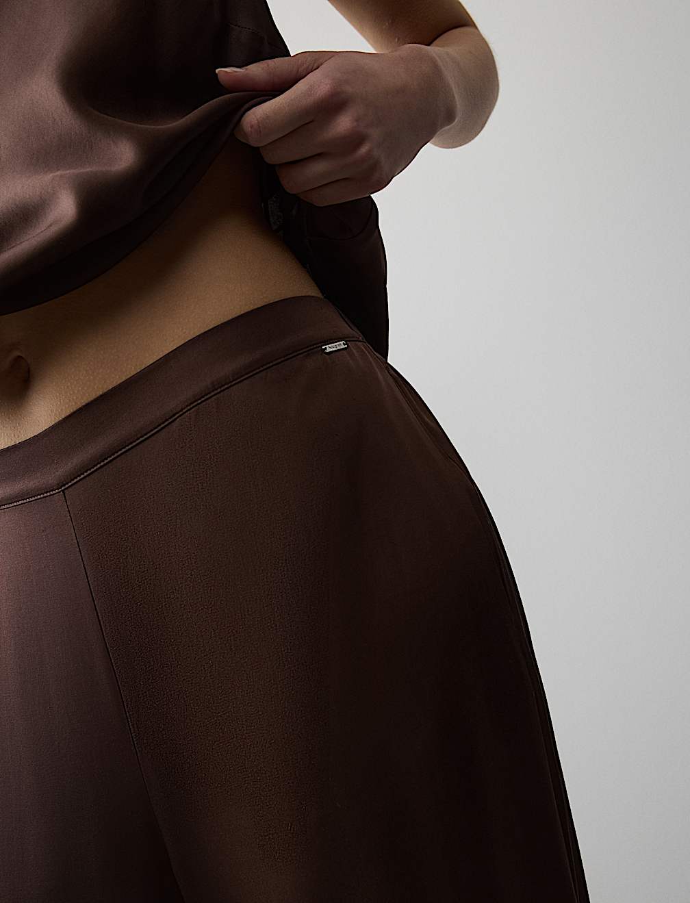 Satin Wide Leg Bottoms
