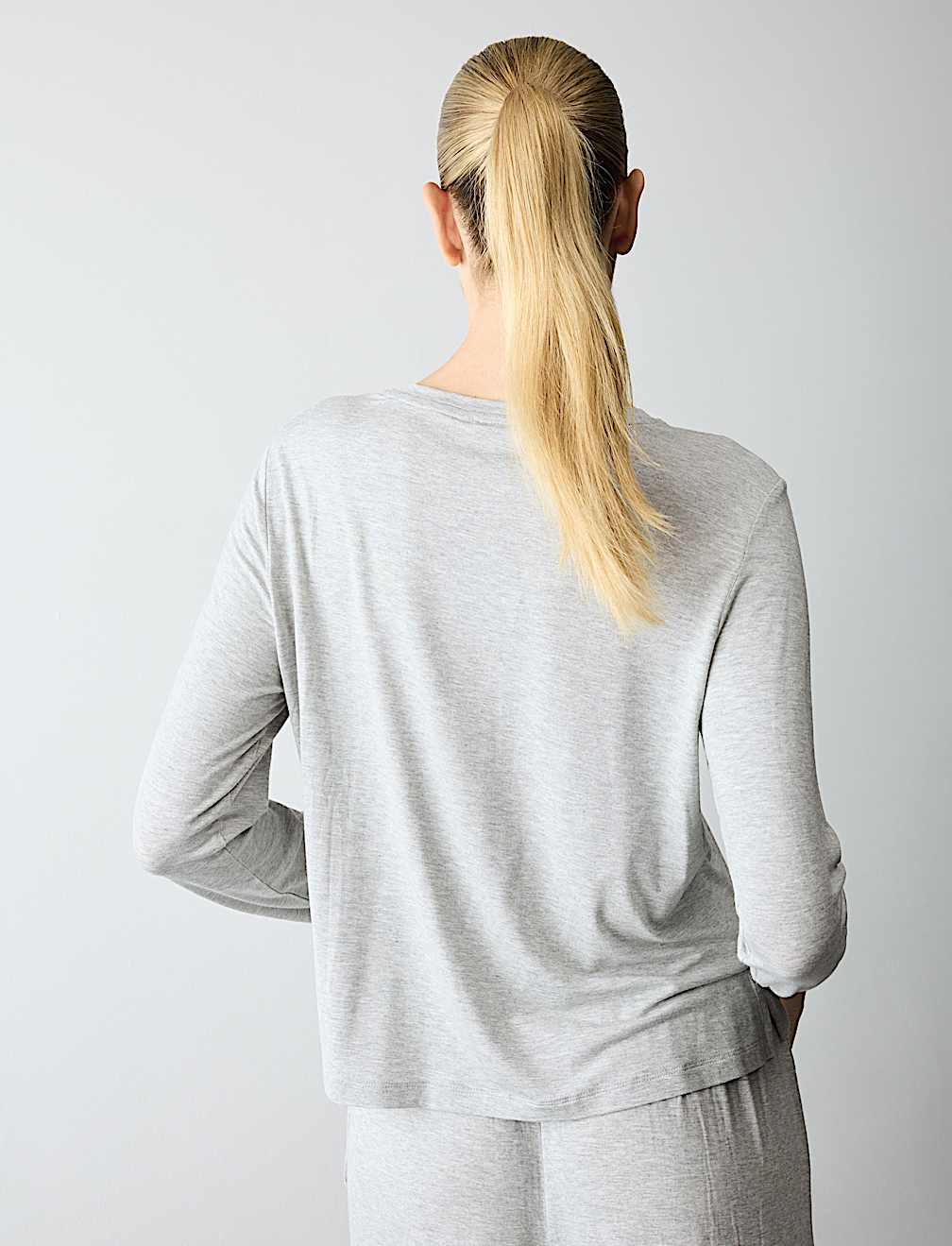 Modal Rich Long Sleeve Pyjama Top