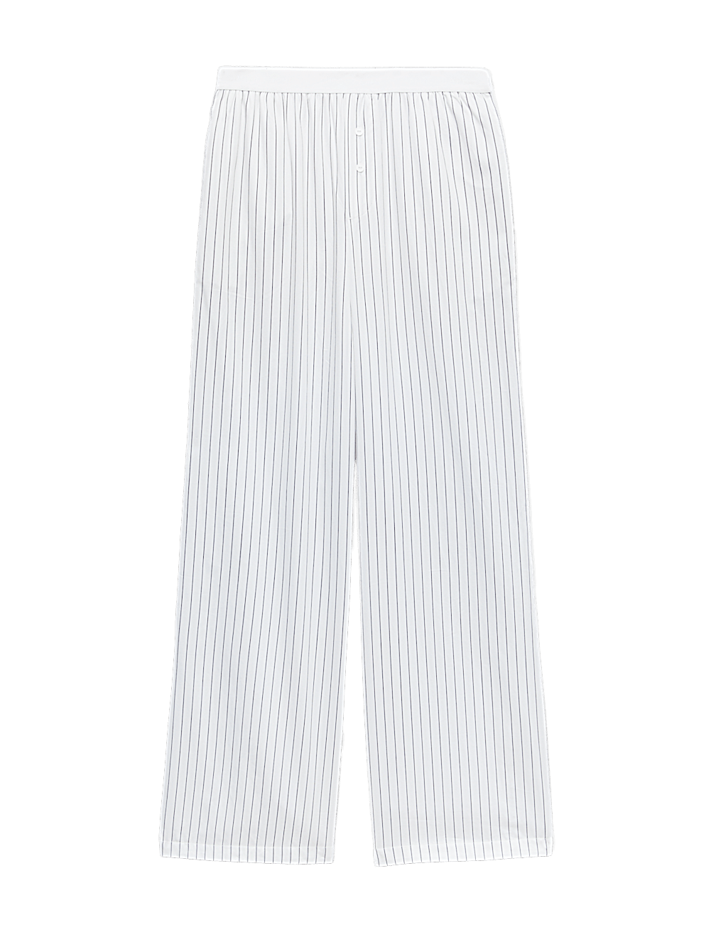 Pure Cotton Striped Wide Leg Pyjama Bottoms