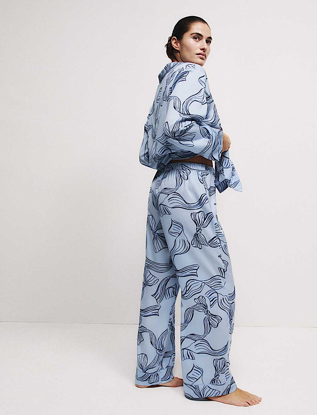 Dream Satin™ Printed Revere Pyjama Set