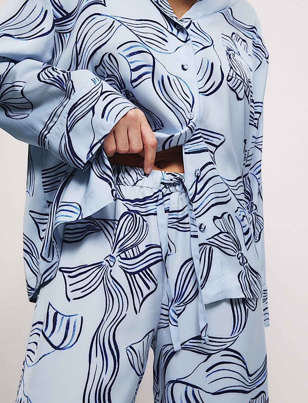 Dream Satin™ Printed Revere Pyjama Set