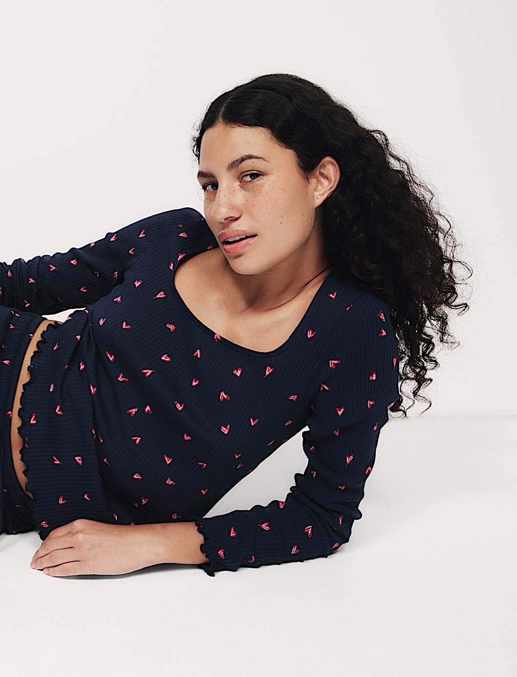 Cool Comfort™ Printed Ribbed Pyjama Set