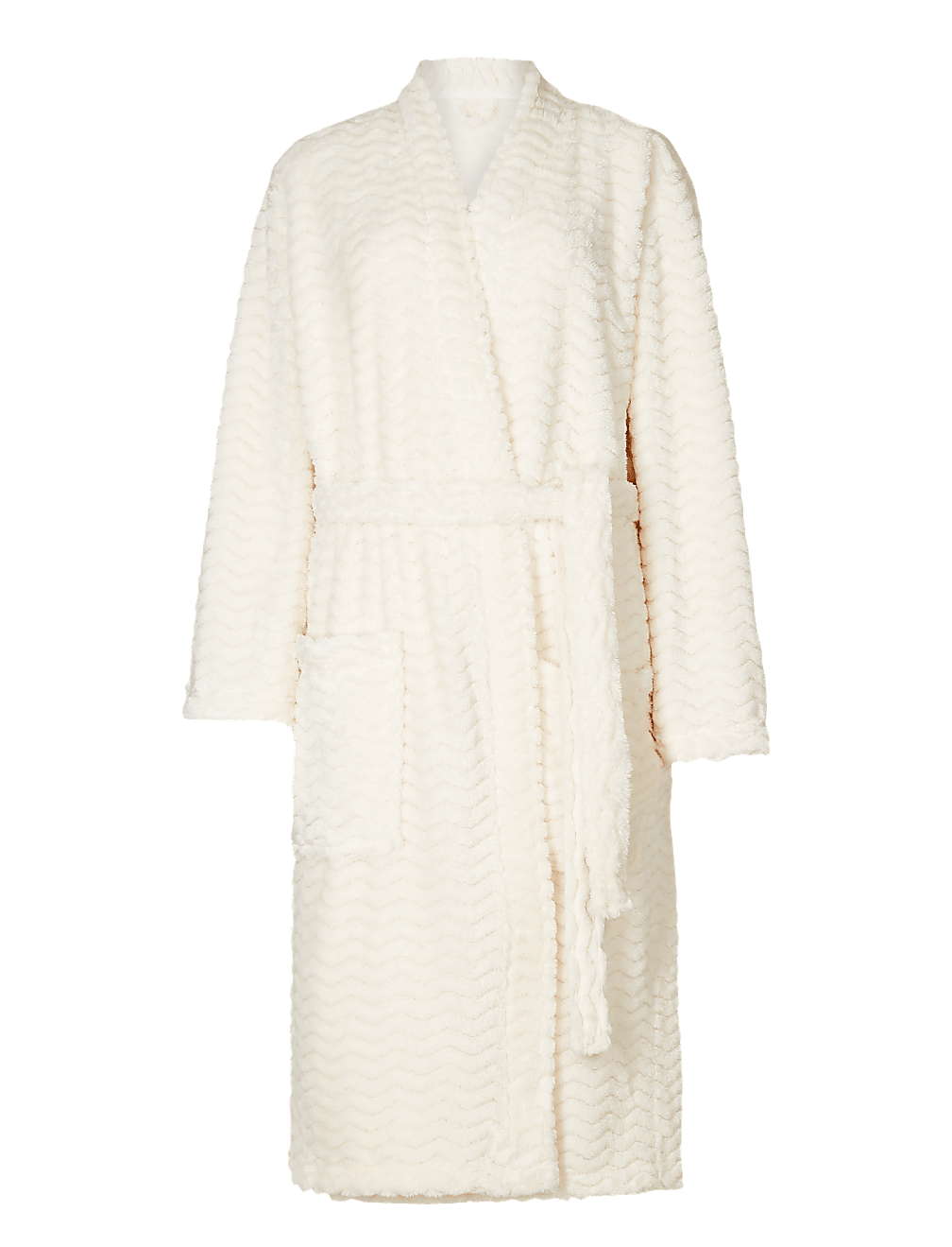 Supersoft Textured Kimono Dressing Gown