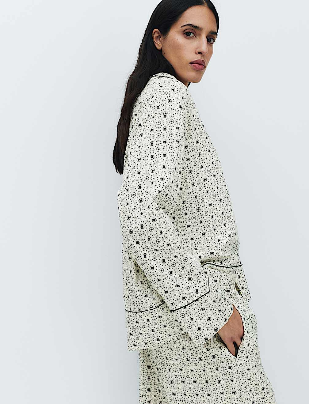 Pure Cotton Sateen Printed Pyjama Set