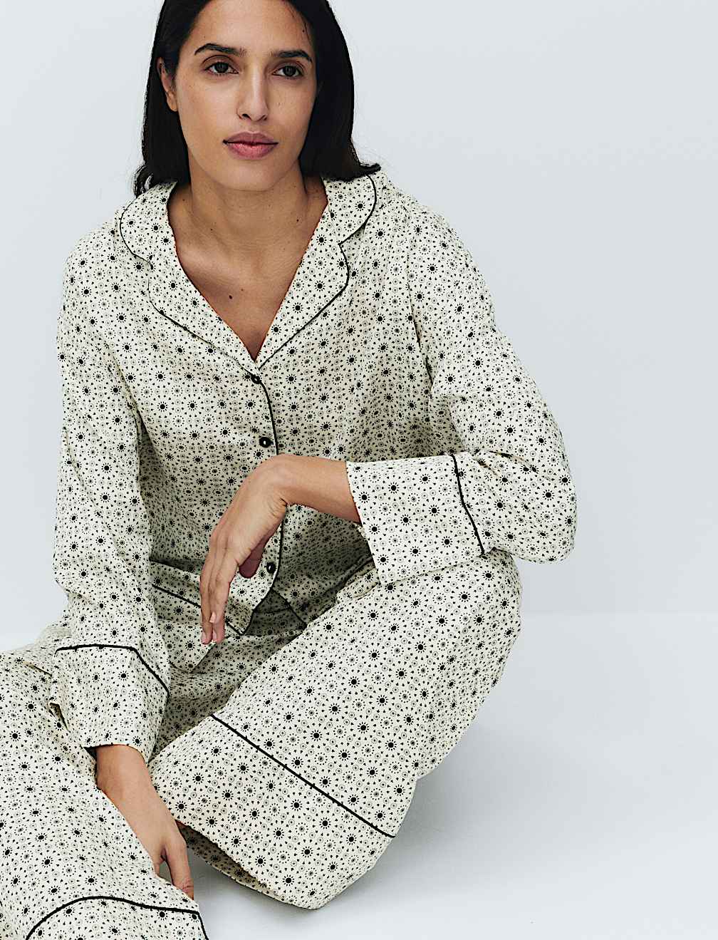Pure Cotton Sateen Printed Pyjama Set