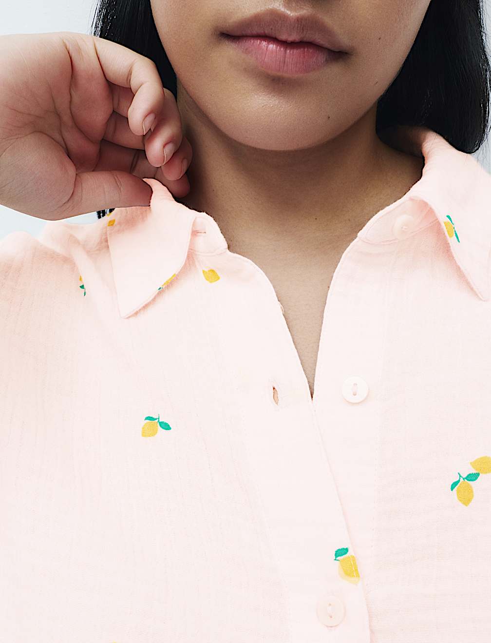 Pure Cotton Muslin Printed Shortie Set