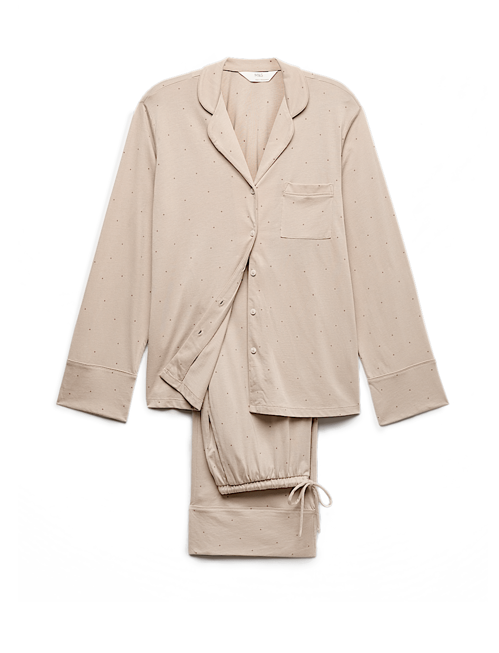 Cotton Modal Printed Revere Pyjama Set