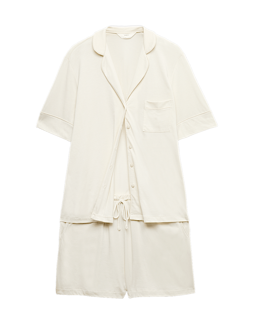Cotton Modal Revere Shortie Pyjama Set
