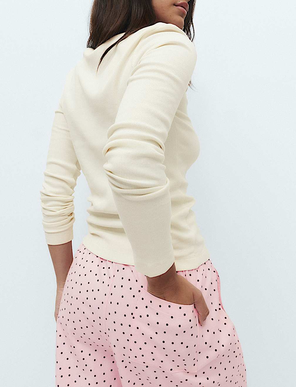 Cotton Rich Polka Dot Henley Pyjama Set