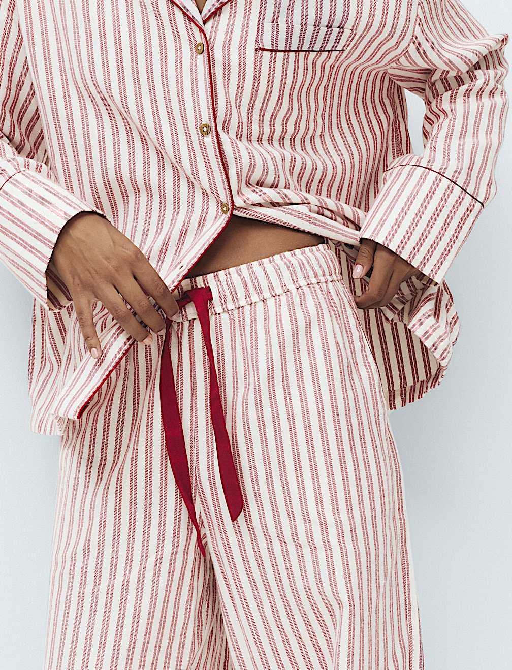 Pure Cotton Striped Christmas Family Pyjamas