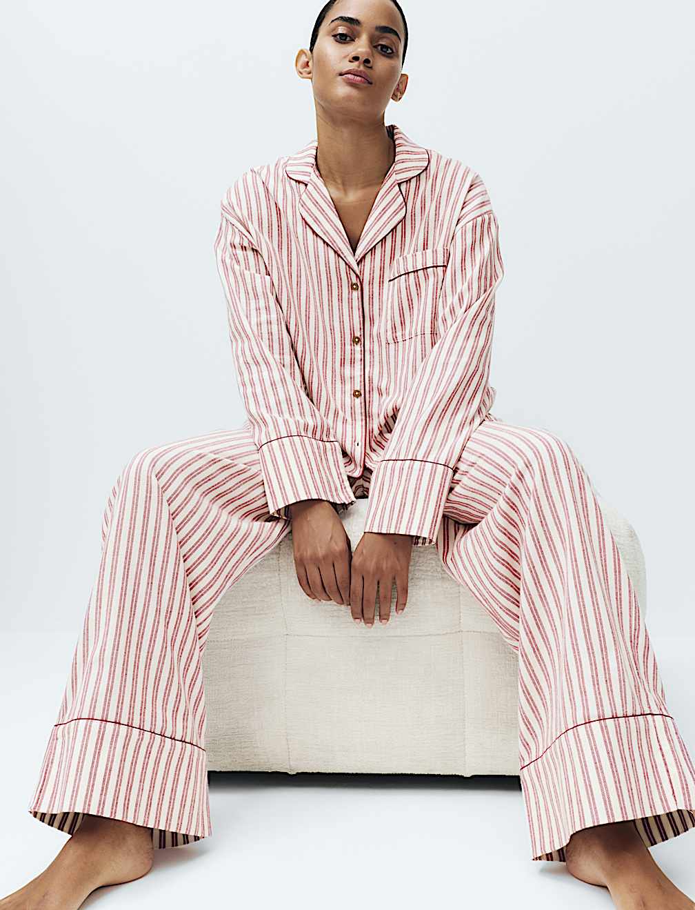 Pure Cotton Striped Christmas Family Pyjamas