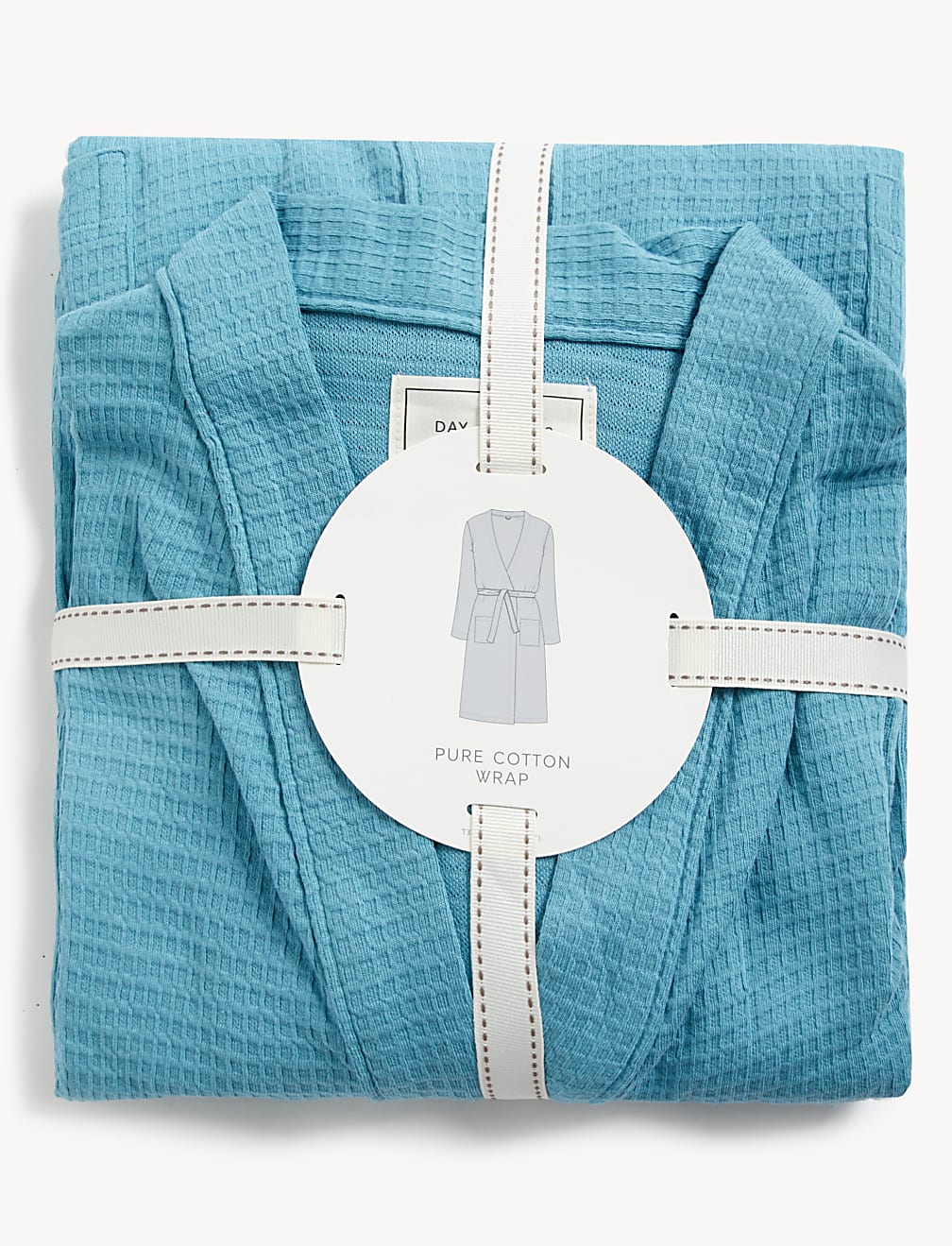 Pure Cotton Waffle Dressing Gown