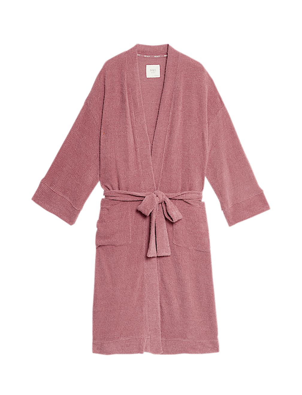BODY SOFT TM FEATHER KNIT DRESSING GOWN