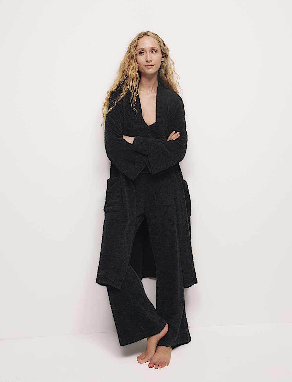Body Soft Feather Knit Dressing Gown