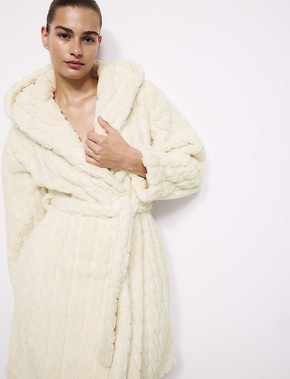 Jacquard Short Dressing Gown