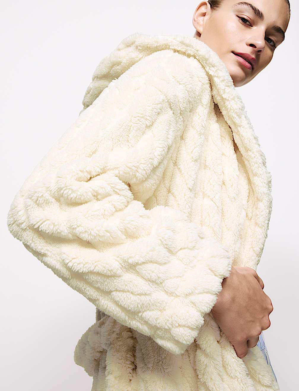 Jacquard Short Dressing Gown