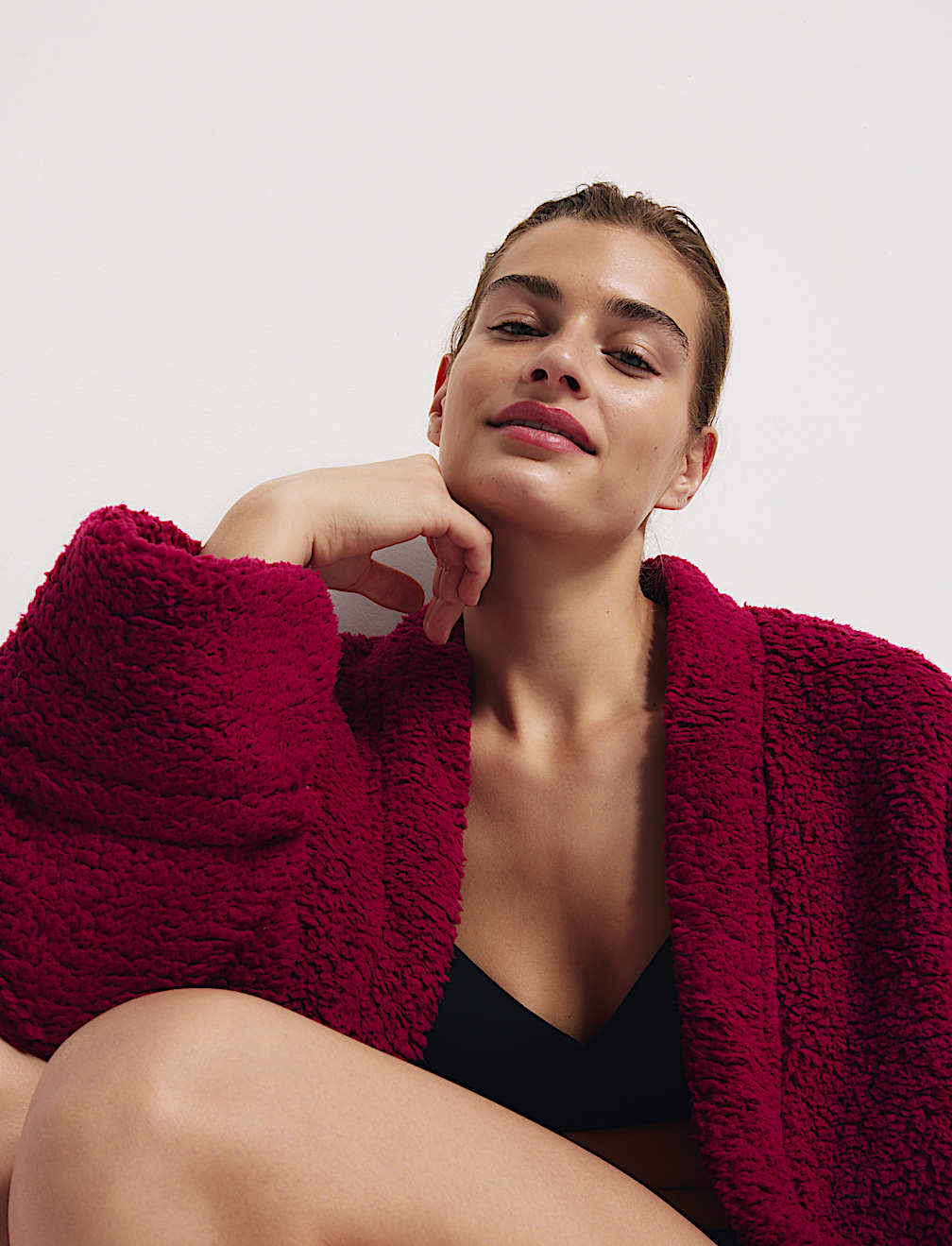 Teddy Borg Wrap Lounge Cardigan