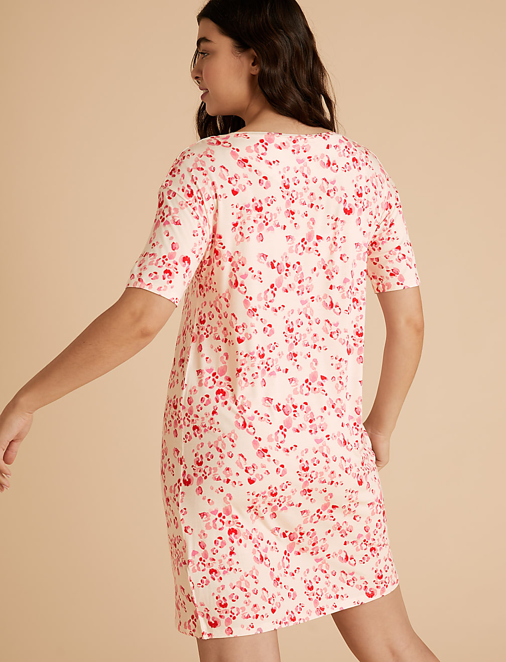Animal Print Short Nightdress