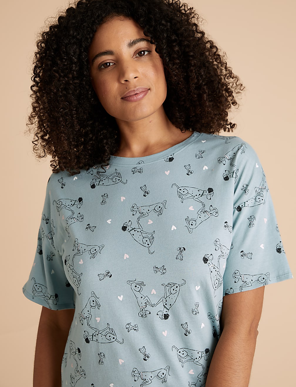 Pure Cotton 101 Dalmatians Short Nightdress