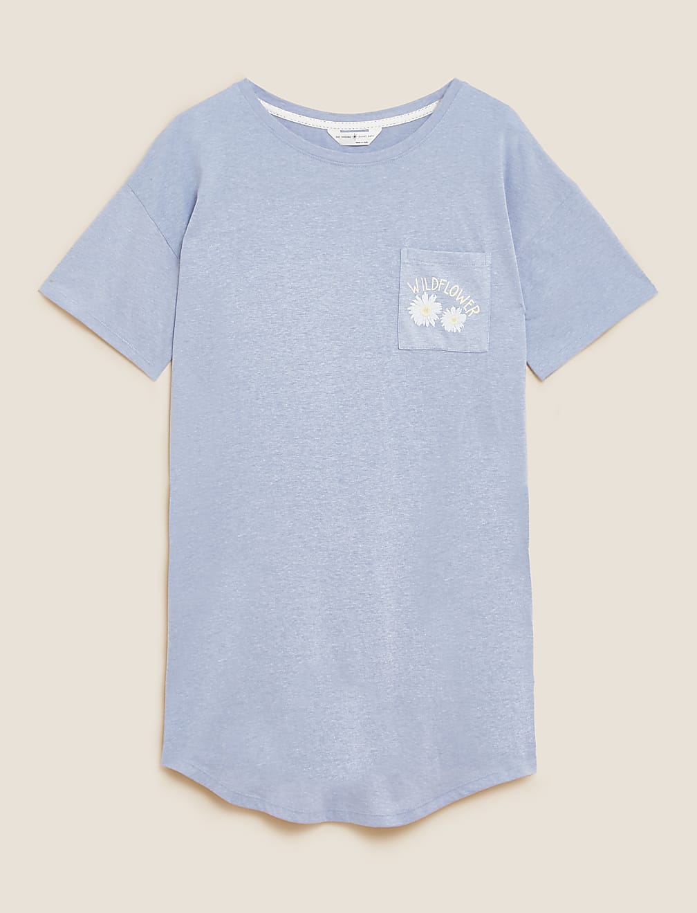 IBO Cotton Daisy Pocket Short Nightdress