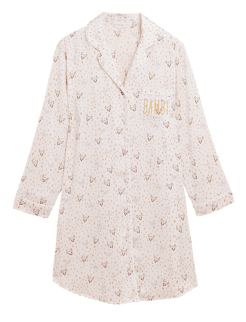 Satin Bambi™ Short Nightshirt