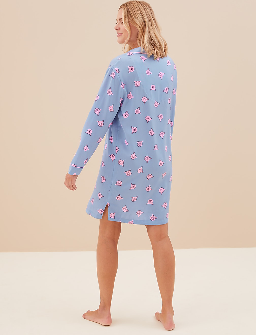 Satin Percy Pig™ Short Nightshirt