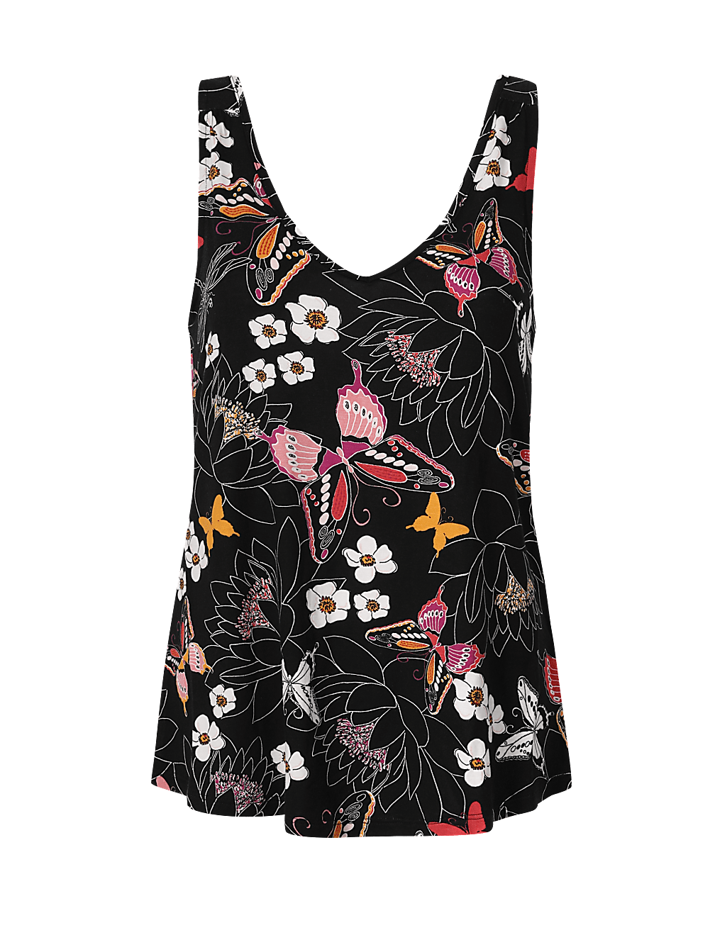 Butterfly Sleeveless Pyjama Top