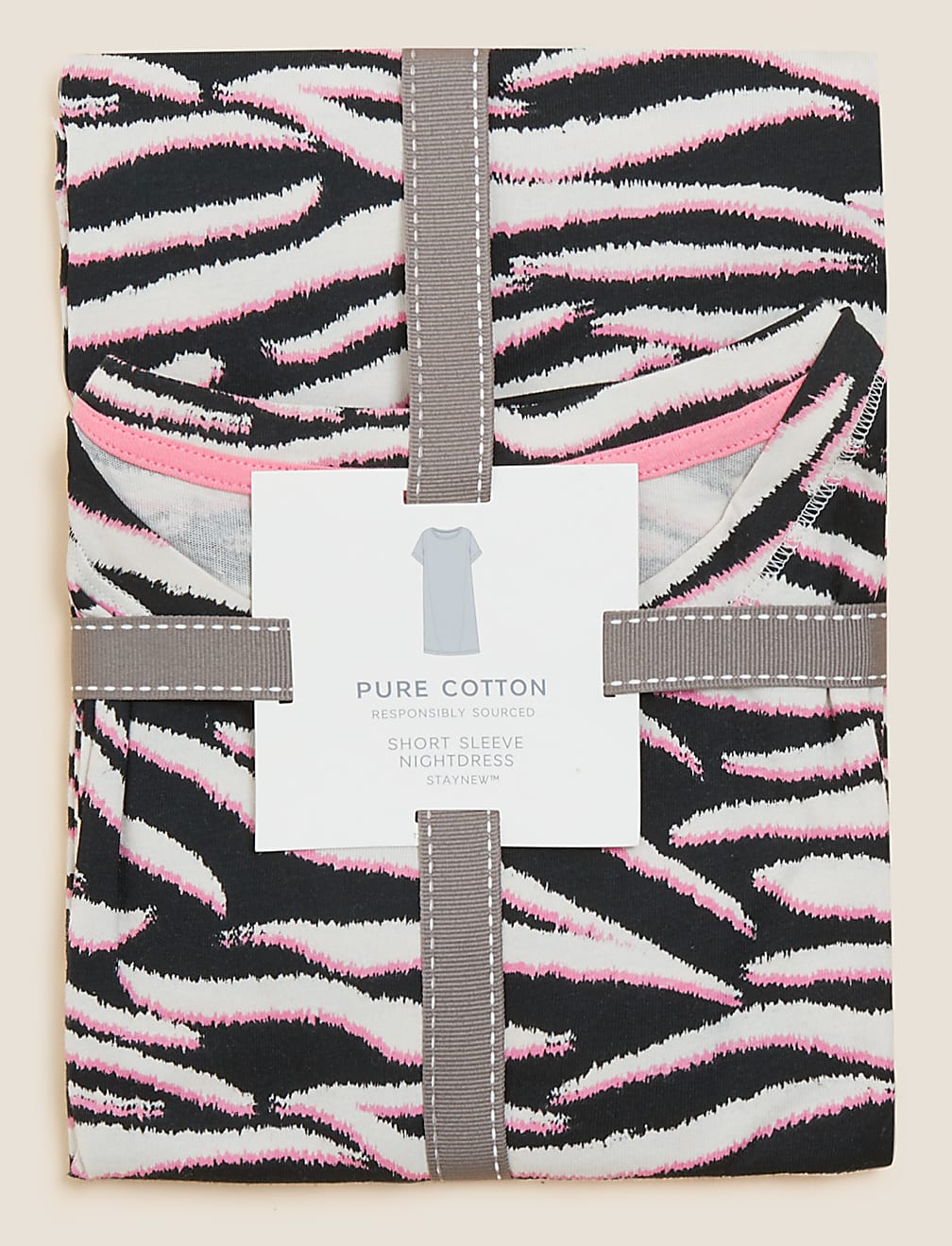 Pure Cotton Zebra Nightdress