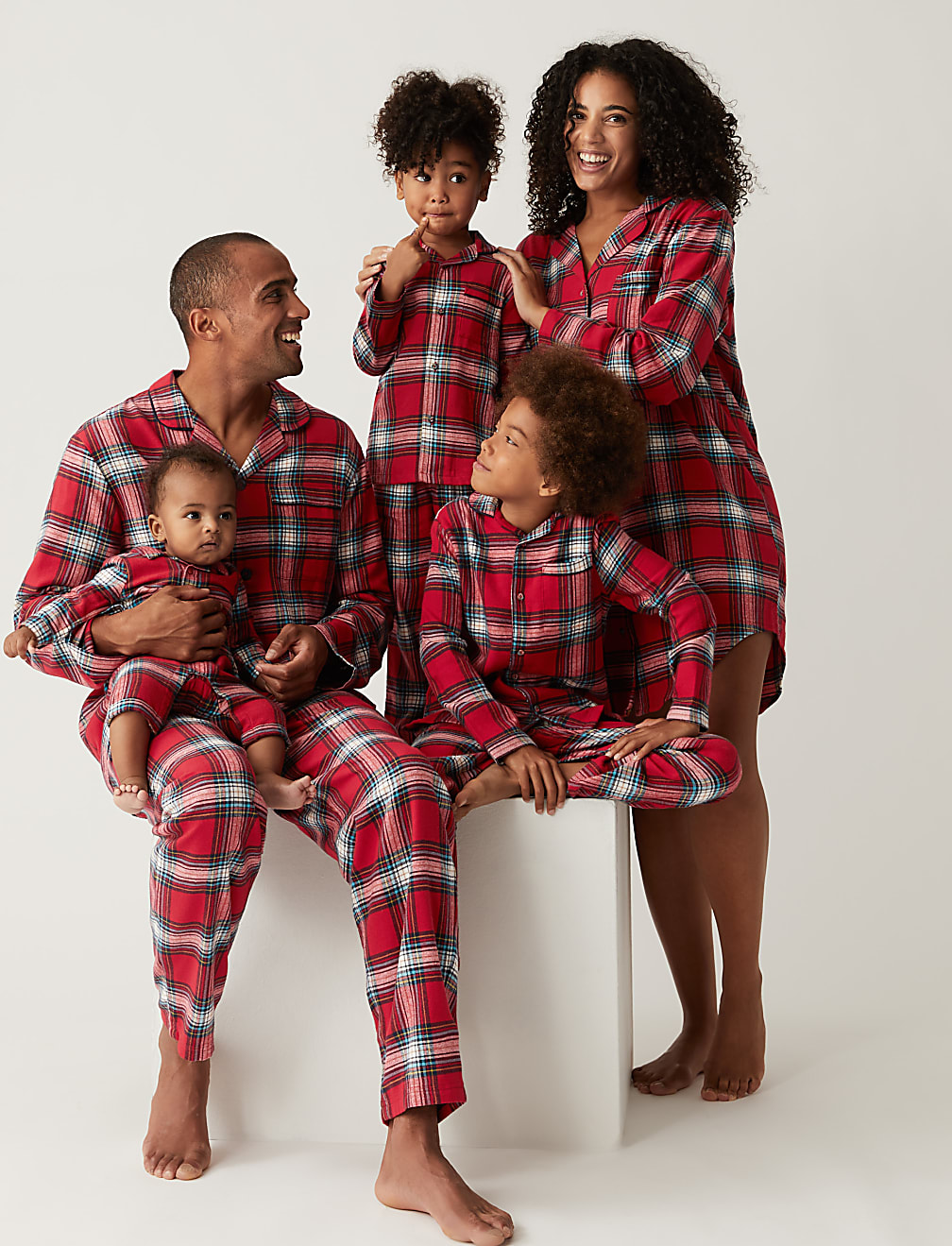 Women's Checked Family Christmas Nightshirt