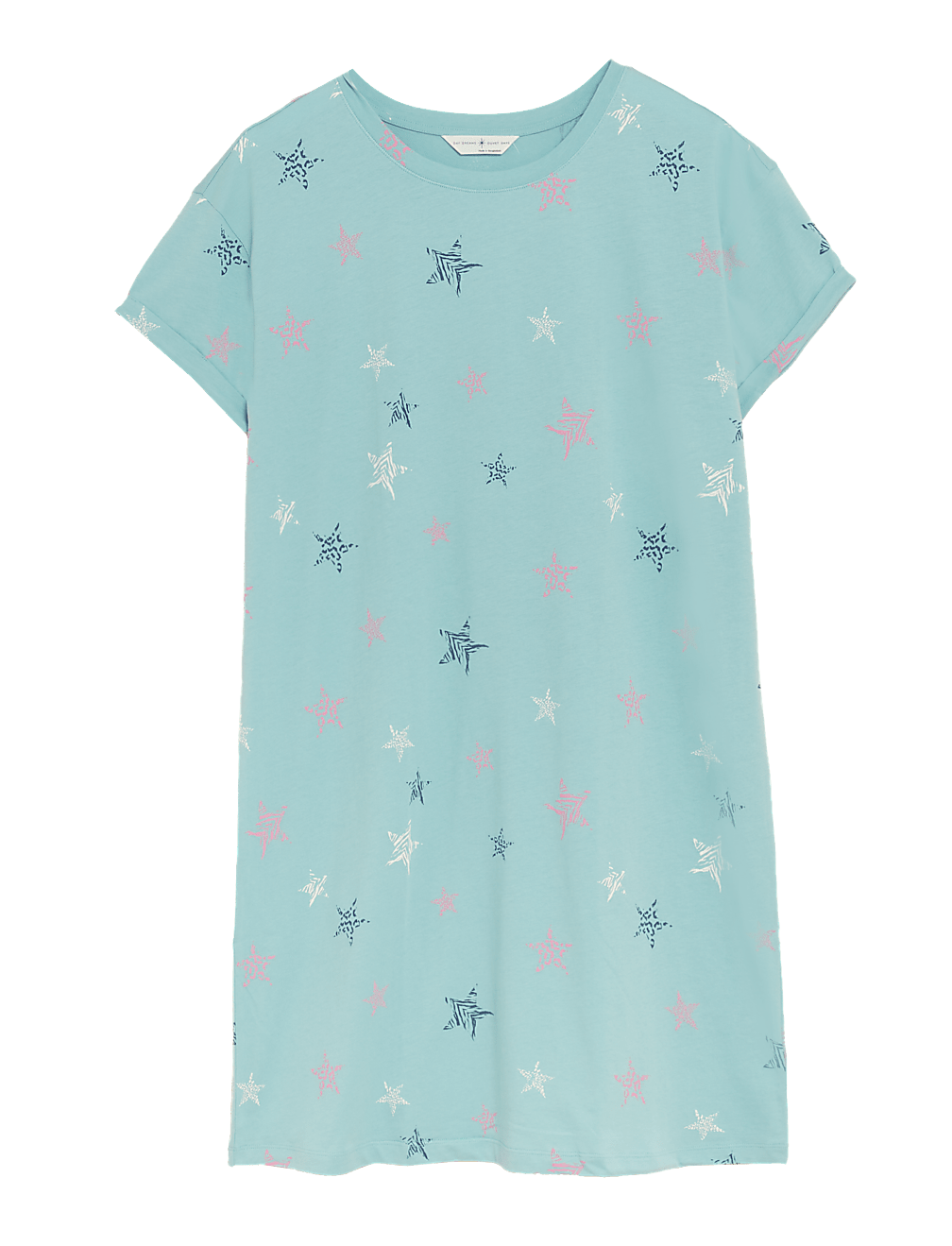 Pure Cotton Star Print Short Nightdress