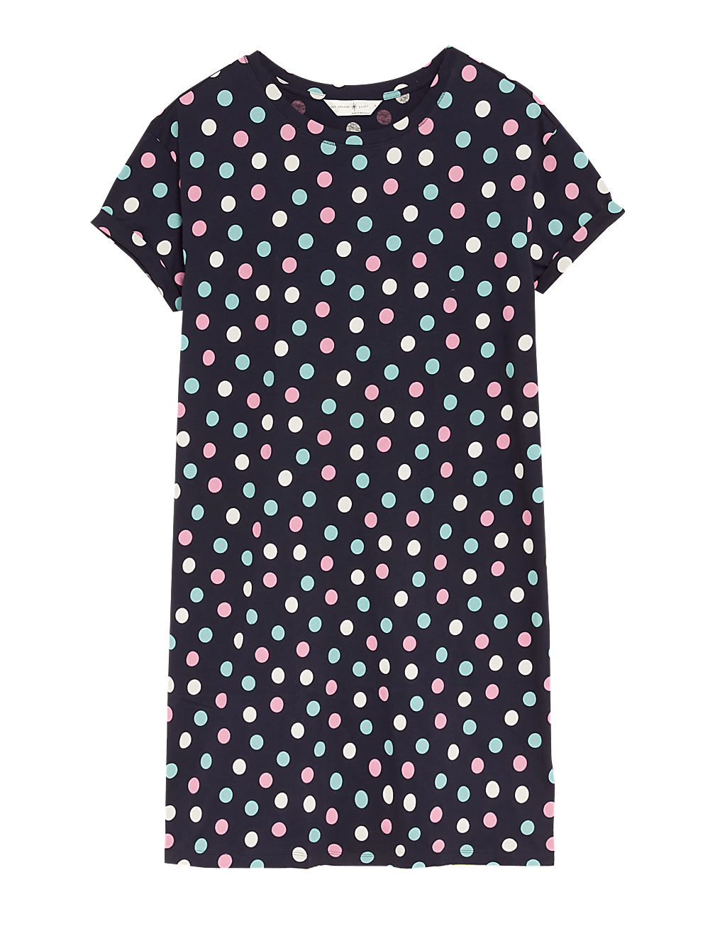 Pure Cotton Spot Print Short Nightdress