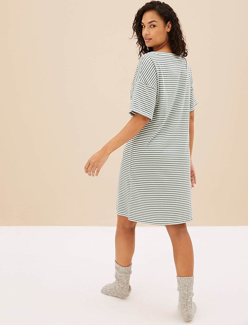Pure Cotton Snoopy™ Short Nightdress