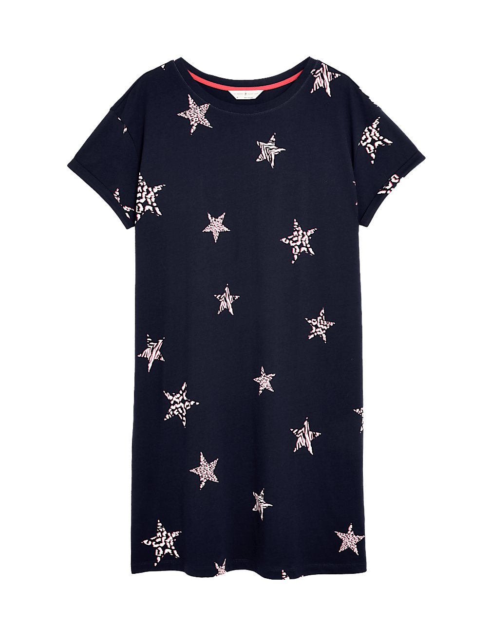 Pure Cotton Star Print Short Nightdress