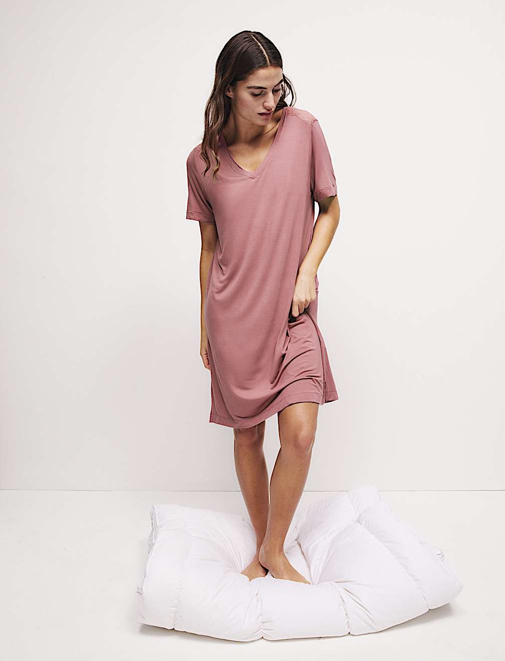 Body Soft&trade; Lace Detail Nightdress