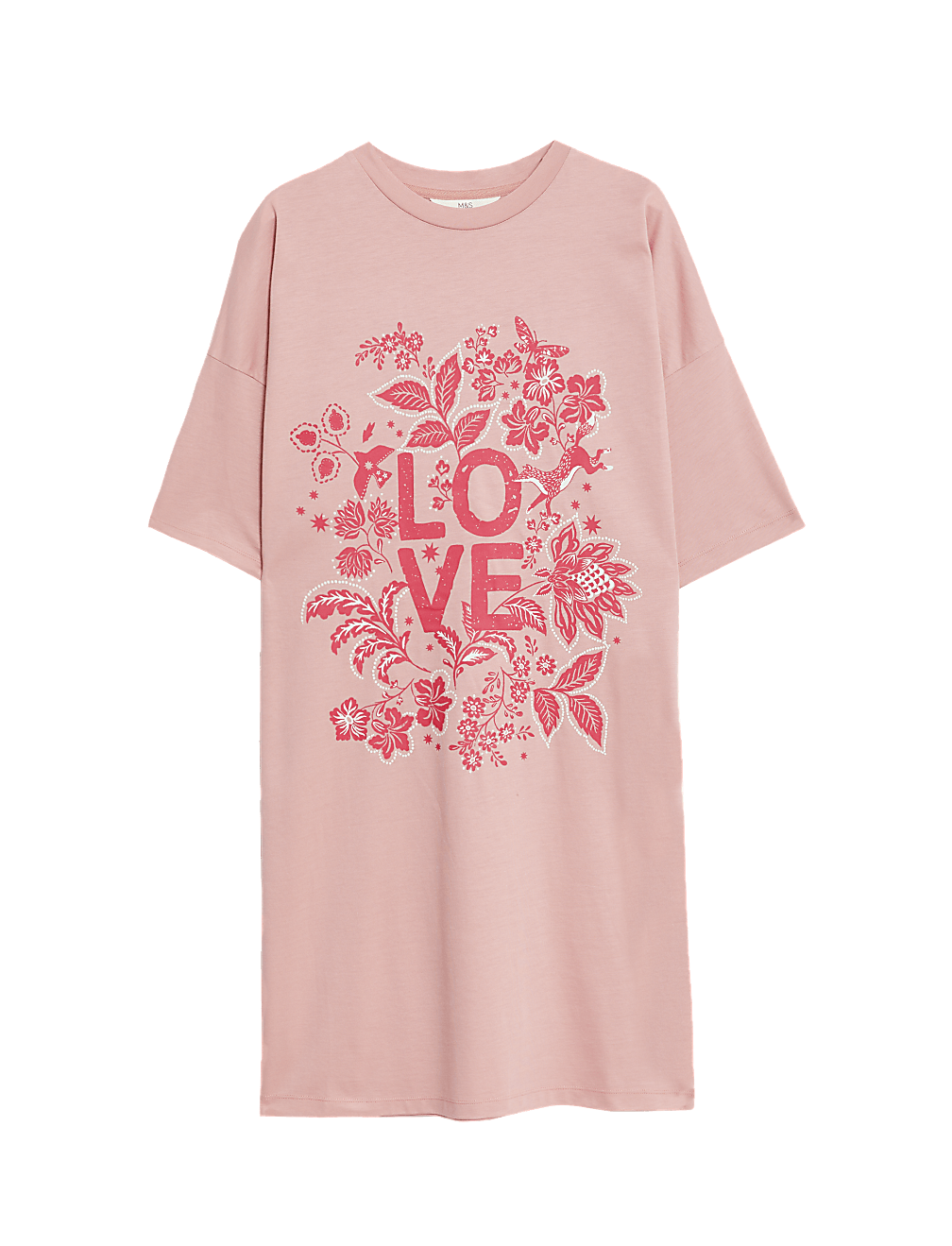 Cotton Modal Love Slogan Nightdress