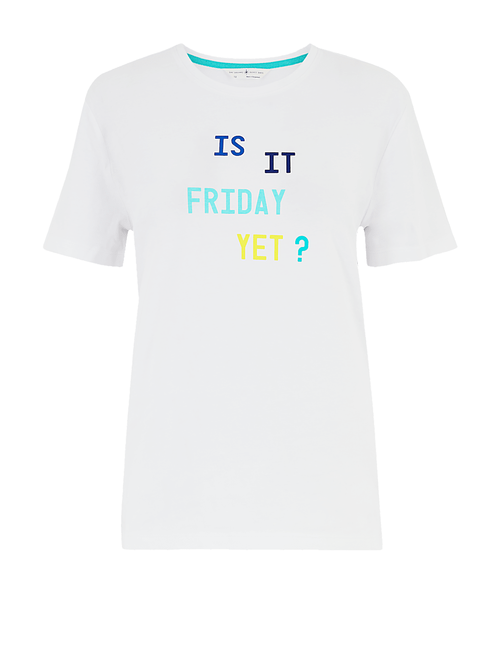 Cotton Is It Friday Yet Slogan Pyjama Top