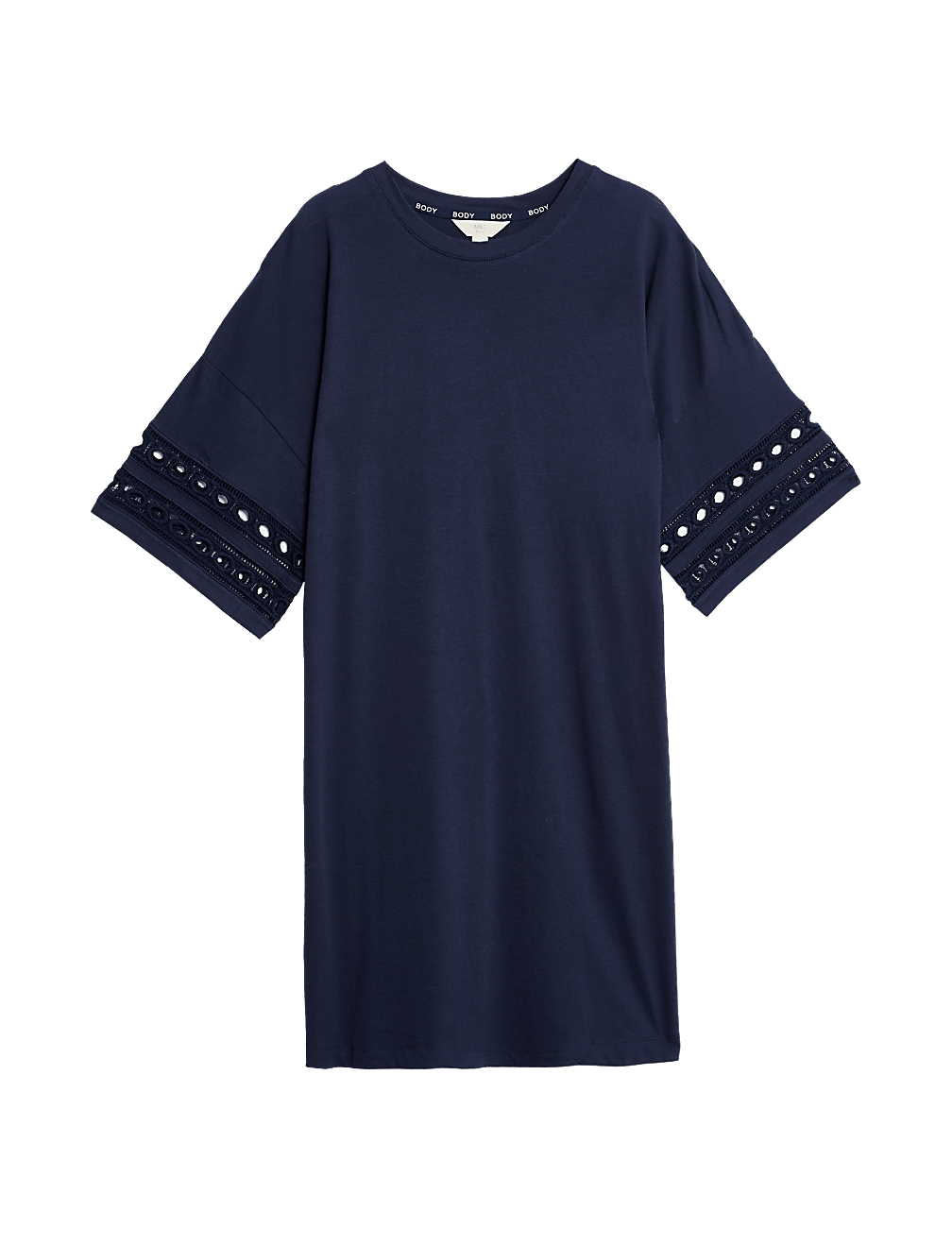 Pure Cotton Broderie Trim Nightdress