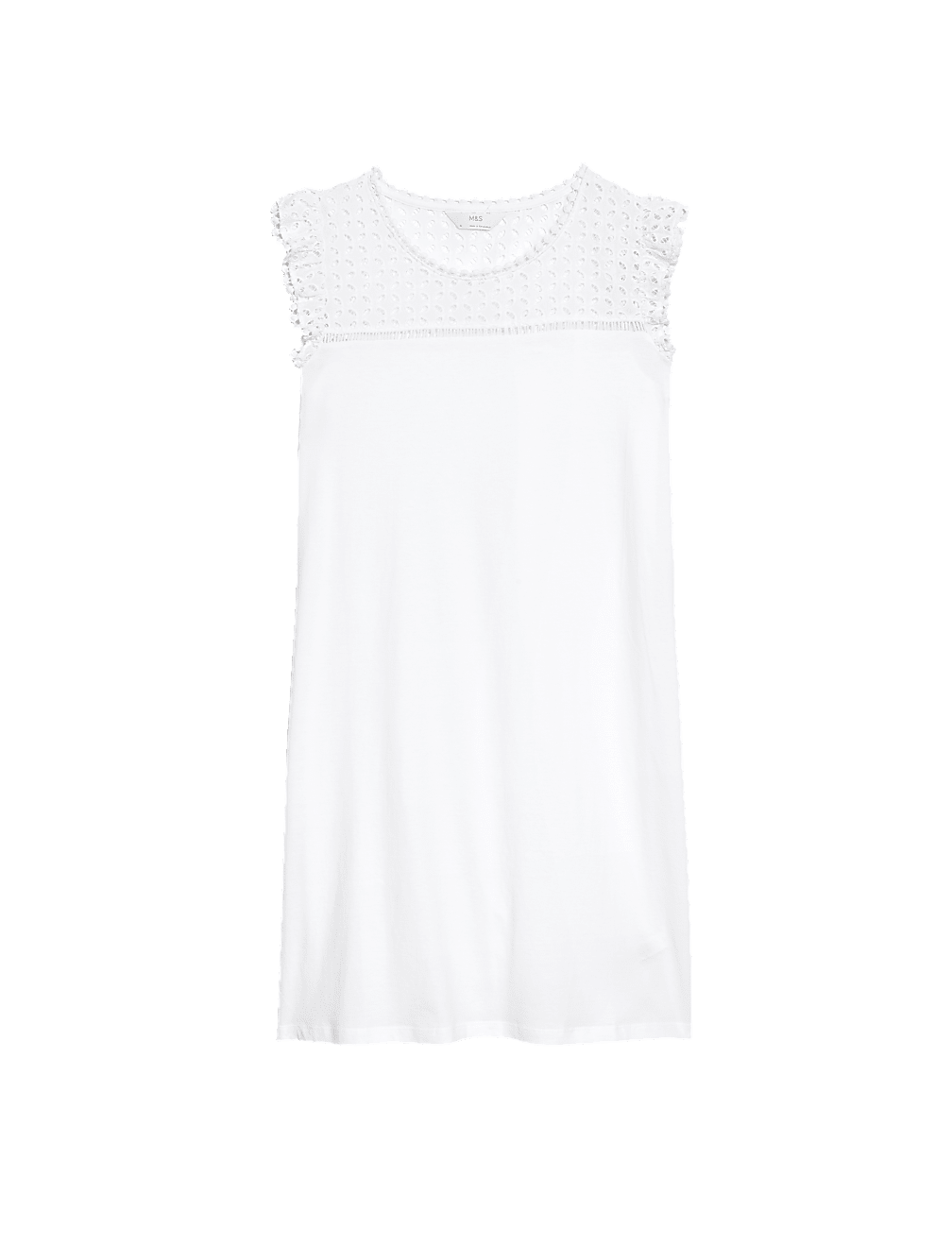 Cotton Modal Broderie Nightdress
