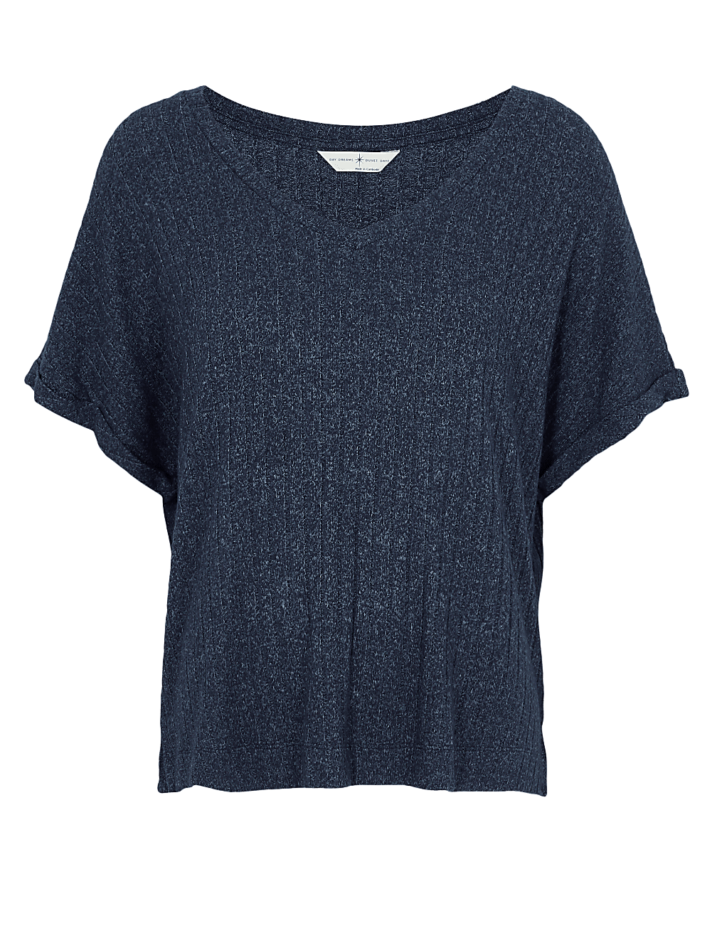 Cosy Knit Ribbed Lounge Top