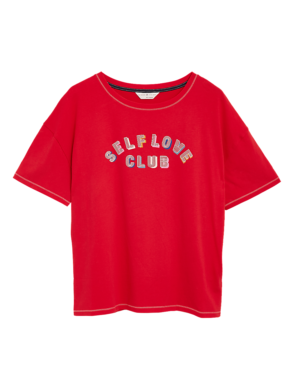 Pure Cotton Self Love Slogan Pyjama Top