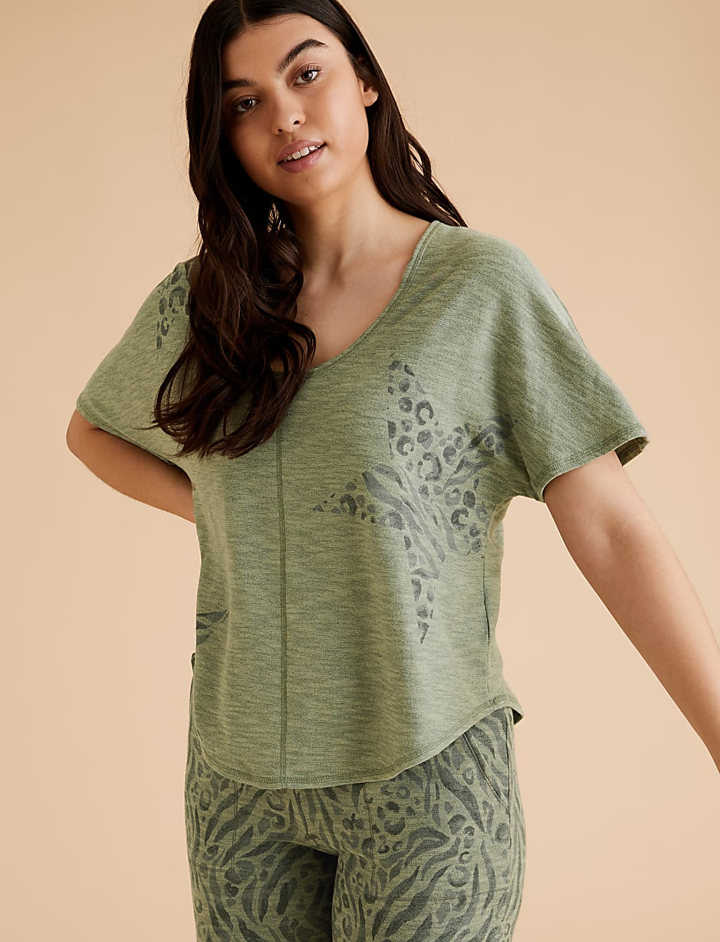 Flexifit™ Lounge Star Print Top