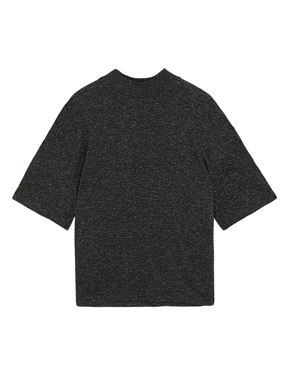 Viscose Mix Plain High Neck Top