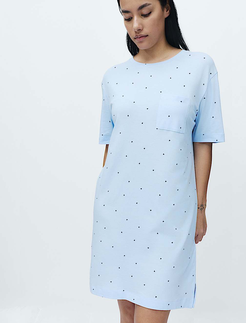 Cotton Modal Printed Minishirt