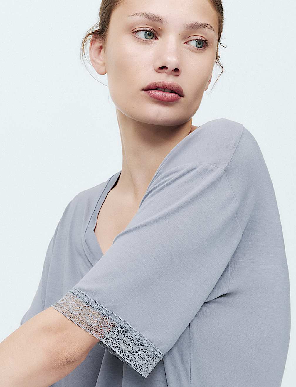 Lace Detail Mini Nightdress