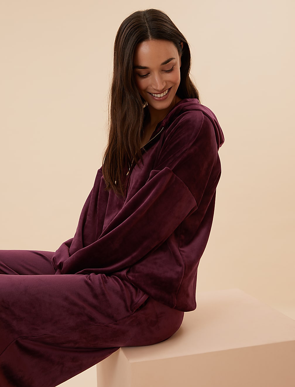 Flexifit&trade; Velour Lounge Hoodie