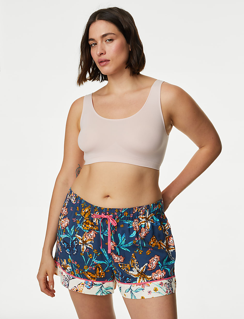 Floral Print Pyjama Shorts