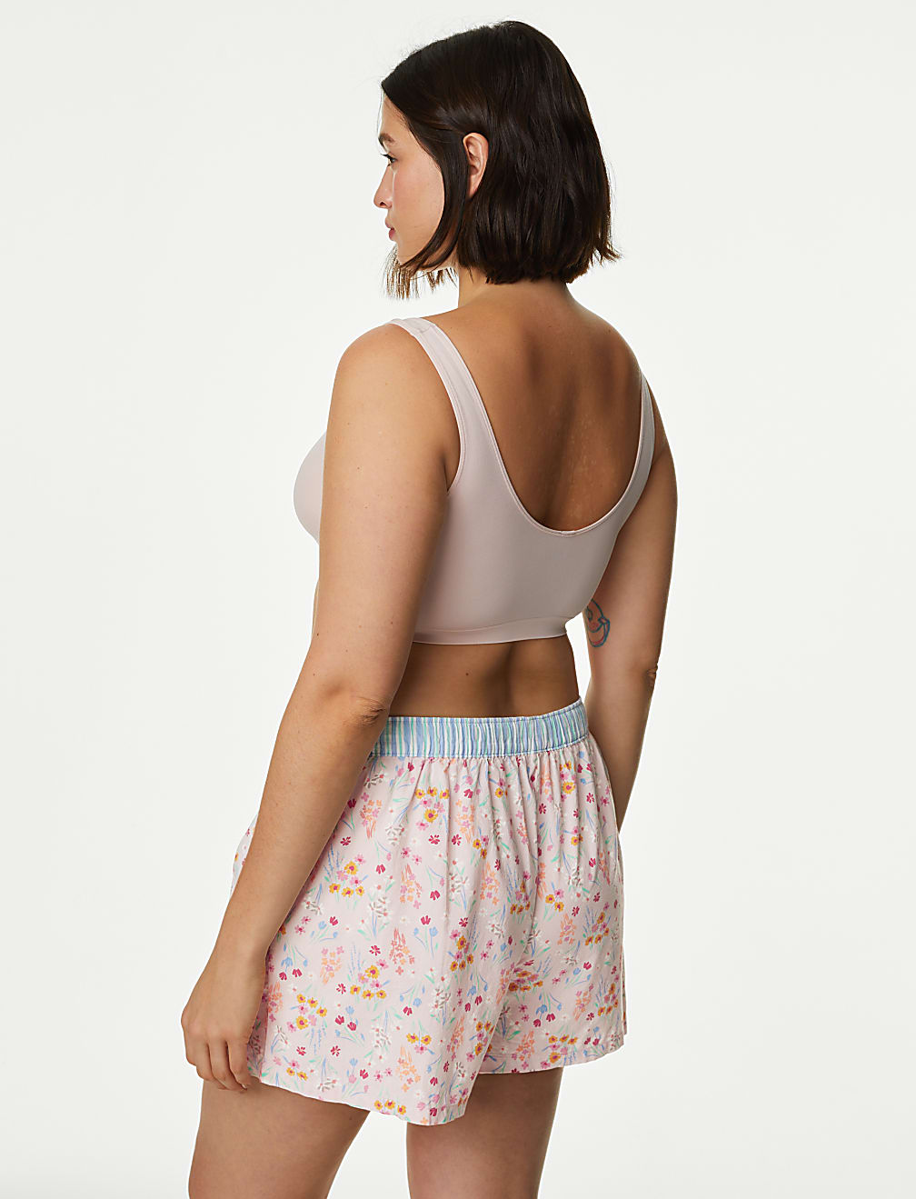 Pure Cotton Floral Pyjama Shorts