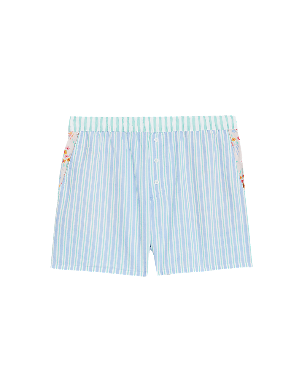 Cool Comfort™ Pure Cotton Striped Pyjama Shorts