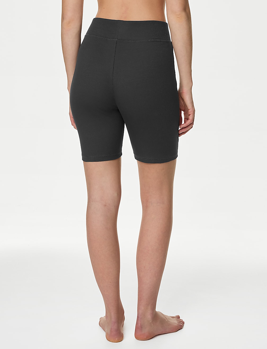 Cotton Rich Ribbed Shorts