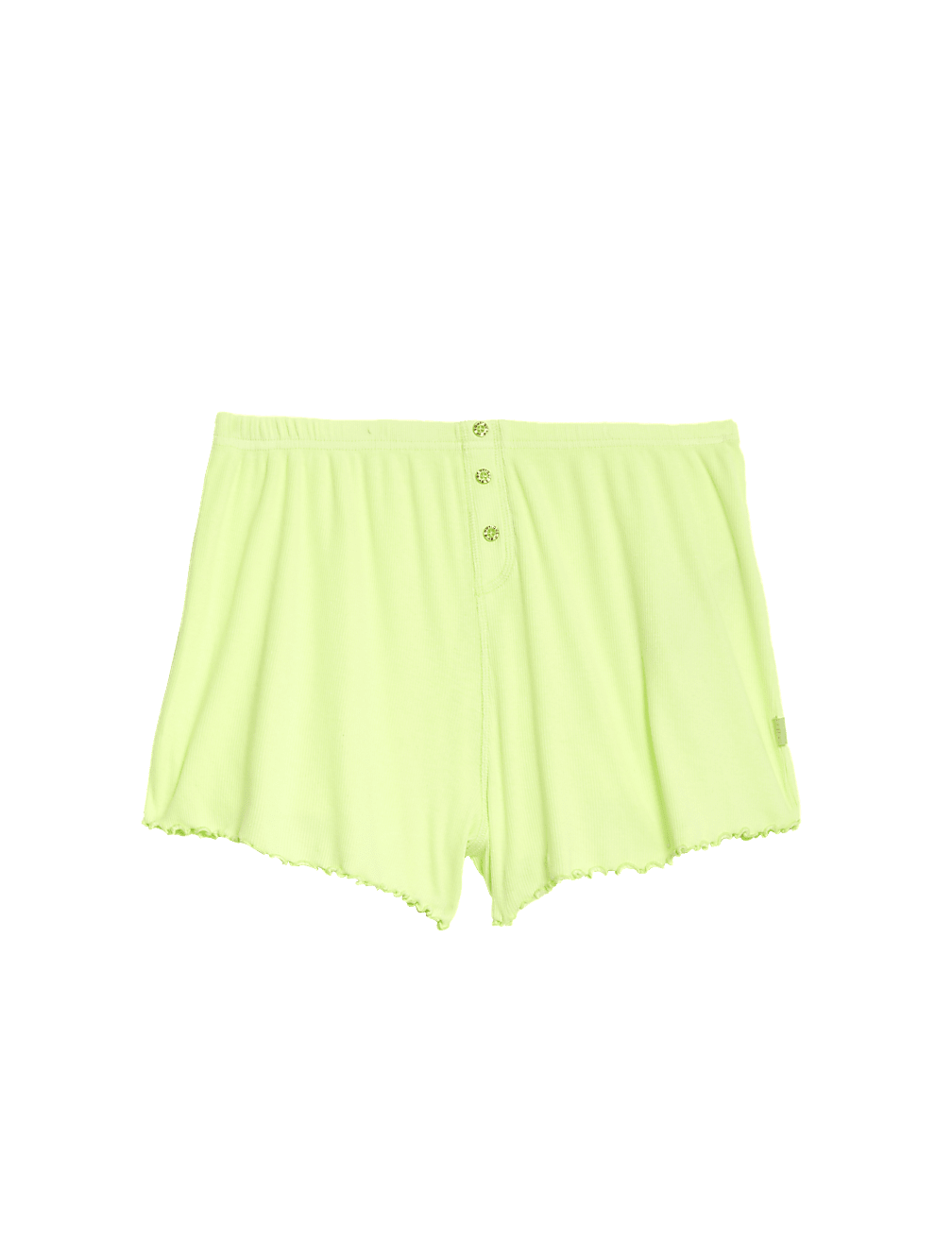 Cotton Rich Ribbed Pyjama Shorts